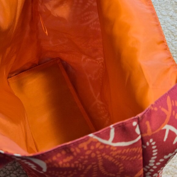 Lilly Pulitzer for Estee Lauder Pink & White Sand Dollar Cotton Canvas Tote Bag - Picture 6 of 13